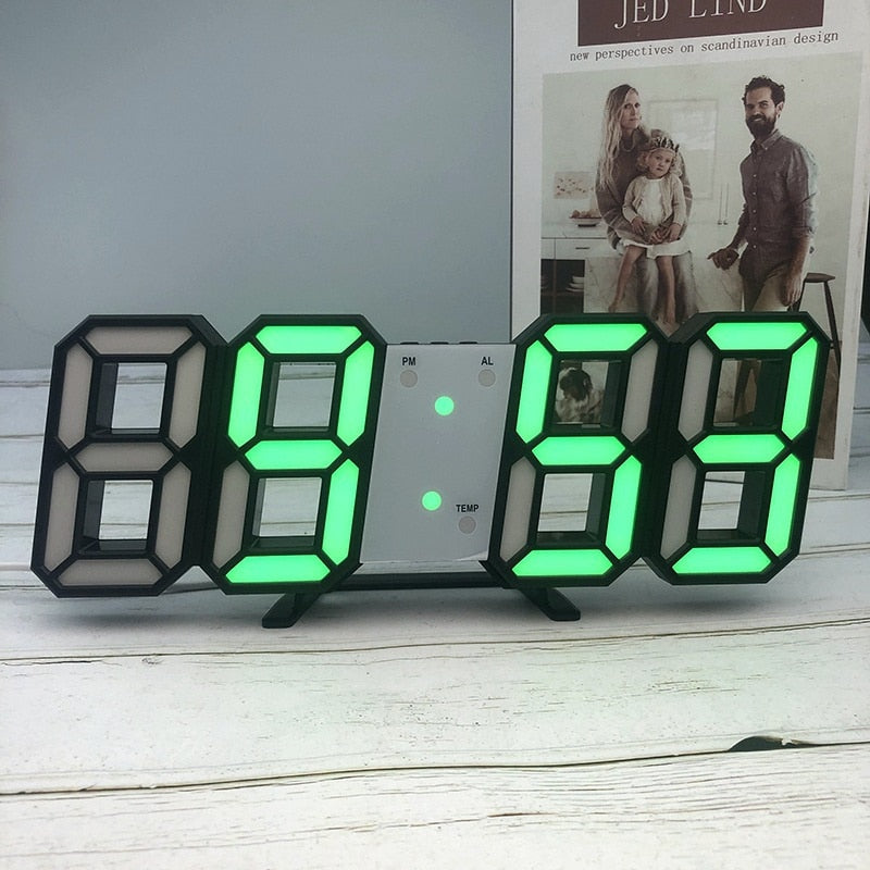 3D LED Digital Wall / Table Clock ⏰